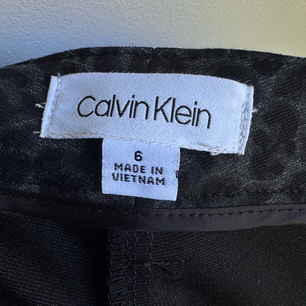 Calvin Klein Women’s Black and Grey‎ Leopard Print
Straight Trouser Pants Size 6 - Picture 6 of 7